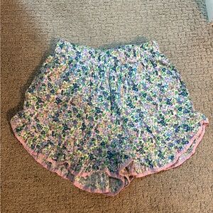 Another Girl Ditsy Floral Ruffle Shorts
